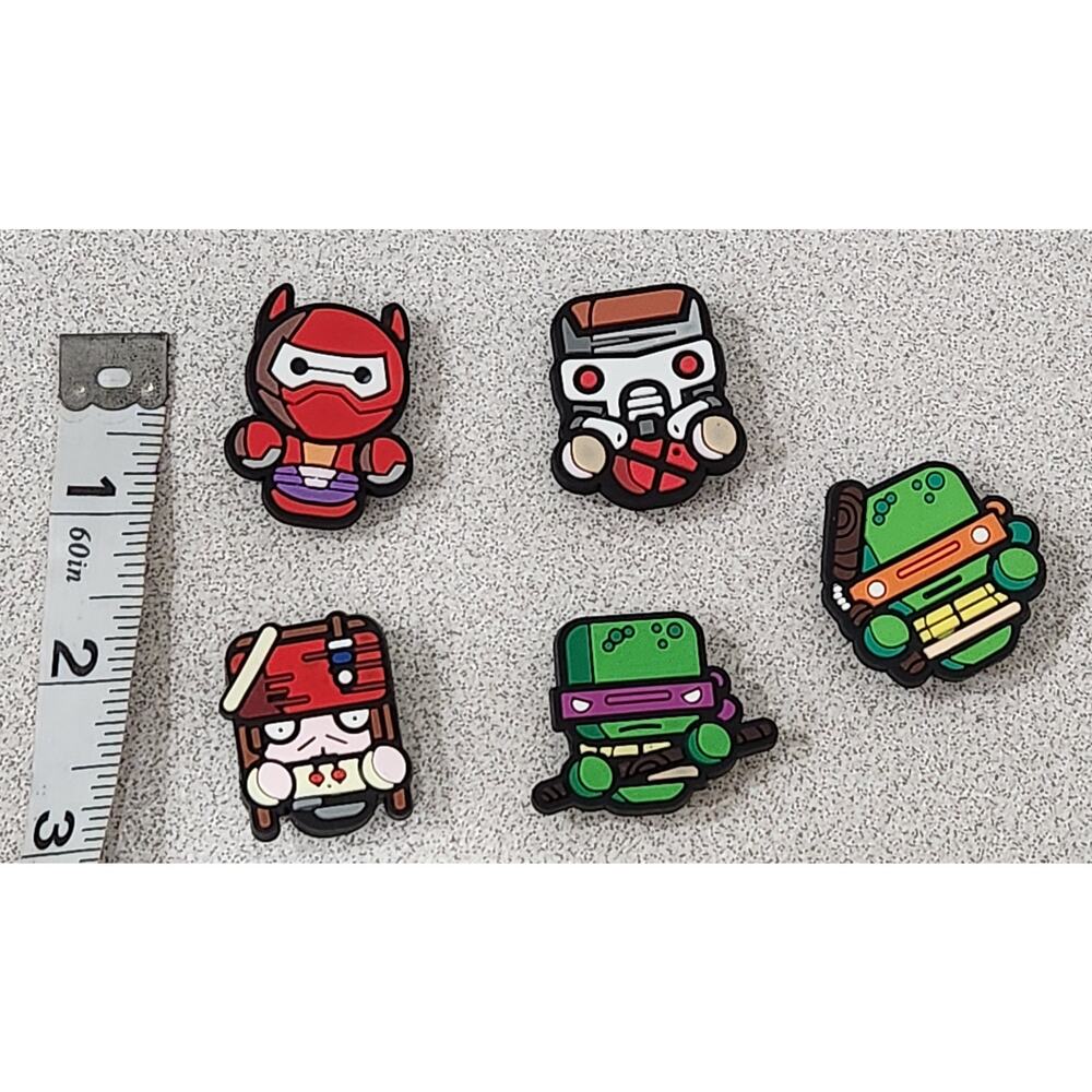 Shoe Charms for Crocs 5 Pc Marvel Disney NWOTS Mixed Lot